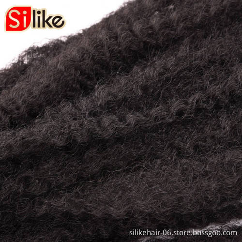 silike18'' Crochet Marley Braids Black Hair Soft Afro Twist Synthetic Braiding Hair Extensions low Temperature Fiber For Woman